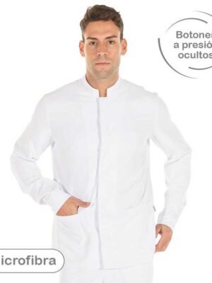 Casaca Microfibra Manga Larga Hombre Mujer Antibacteriana