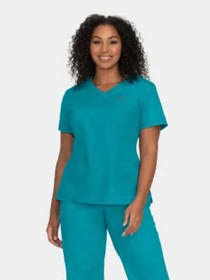 Casaca Sanitaria Mujer Nicole - Turquesa